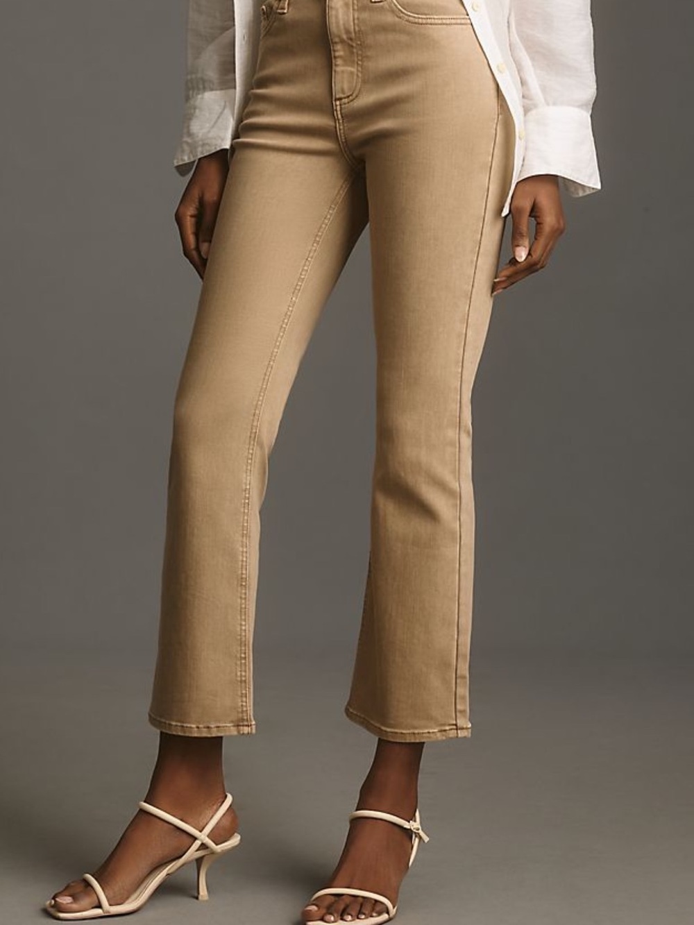 PISTOLA Lennon High-Rise Crop Boot Pant Jean Tan